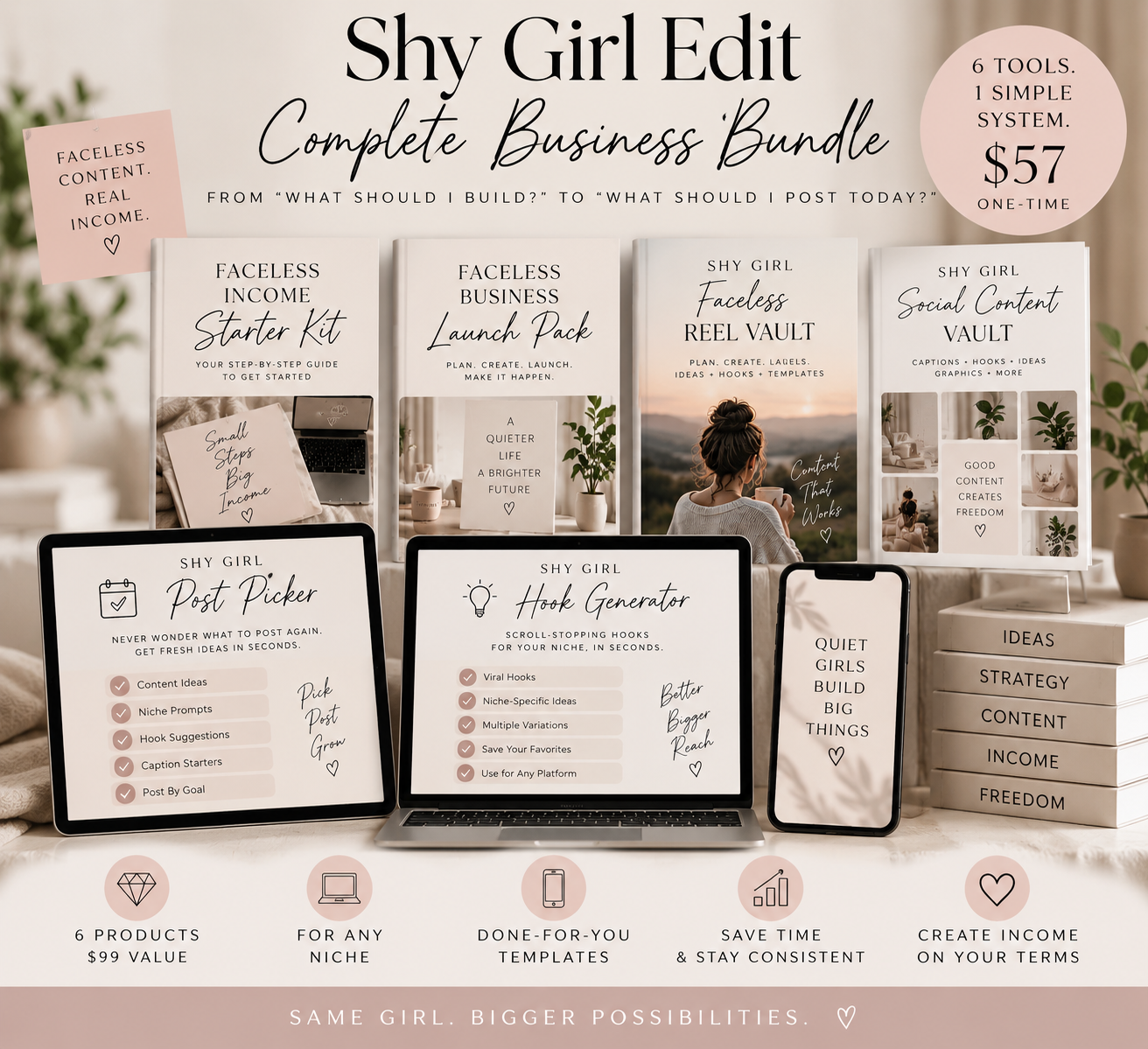 Shy Girl Edit Complete Business Bundle mockup